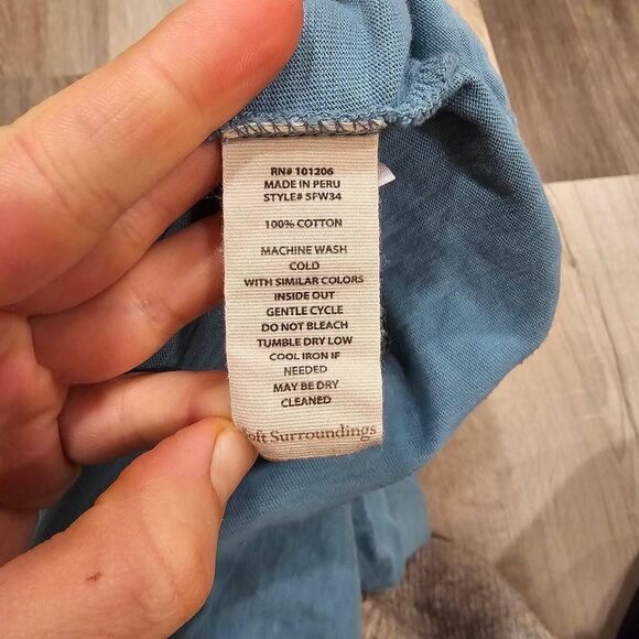 Soft Surroundings Women's 2X 100% cotton Top - Picture 4 of 6